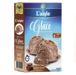 Préparation glace chocolat